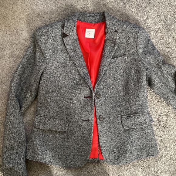 J Crew Academy Blazer Herringbone - Picture 2 of 6